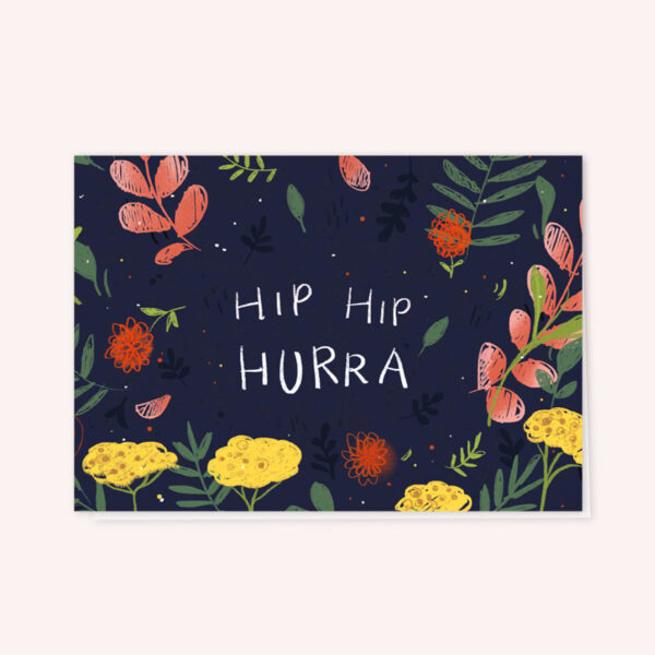 HipHip_neu Karte mit Umschlag Hip Hip Hurra