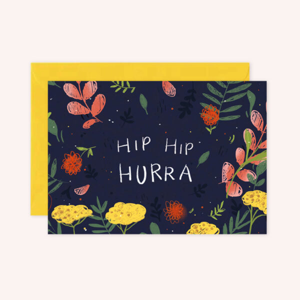 HipHip_neu2 Karte mit Umschlag Hip Hip Hurra