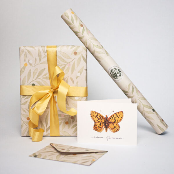 blaetter_geschenkpapier Geschenkpapier Bögen Bastelpapier »Löv«
