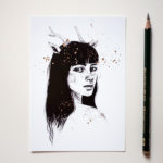 Postkarte A6 »Reh«