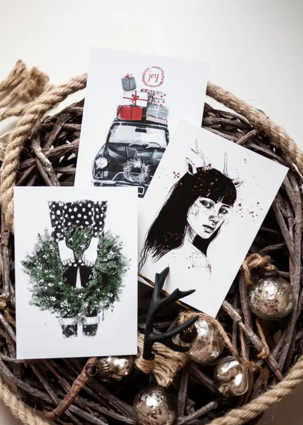 Postkarten-Set Weihnachten 6-teilig