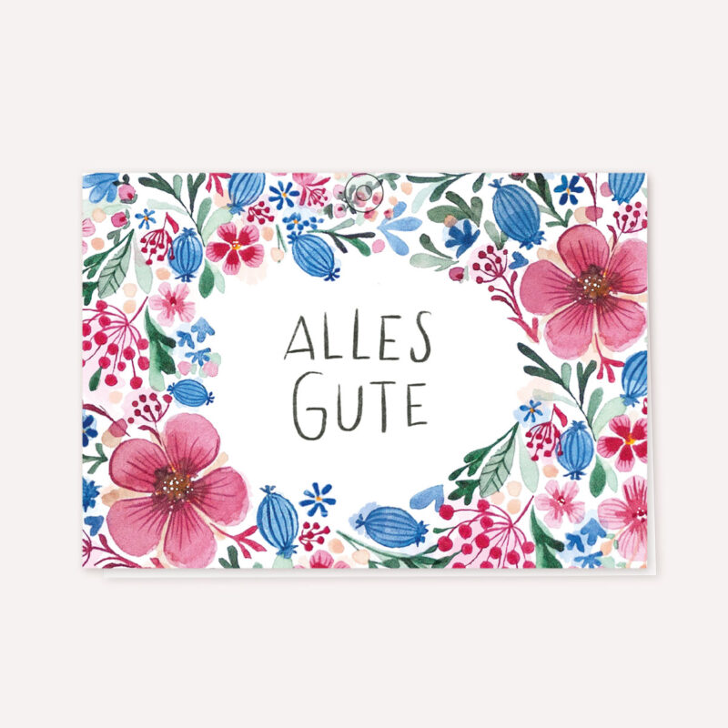 Alles Gute Klappkarte