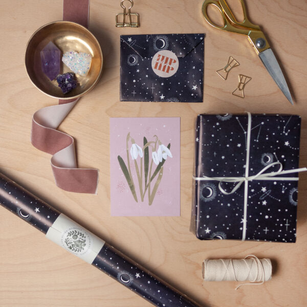 Geschenkpapierbögen Bastelpapier Sternenmotiv