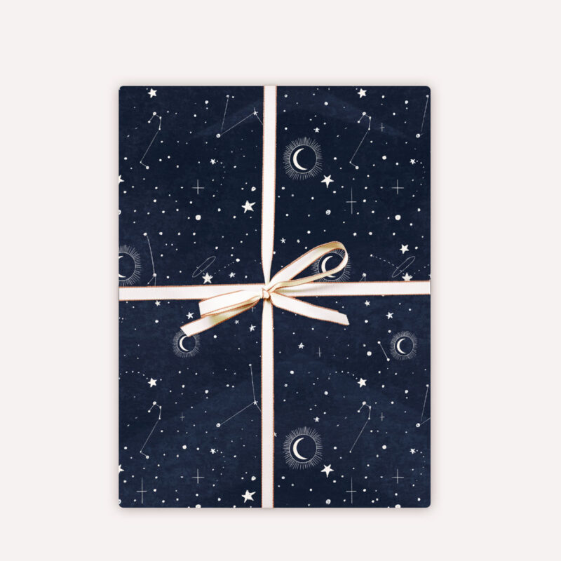 Geschenkpapierbögen Bastelpapier Sternenmotiv