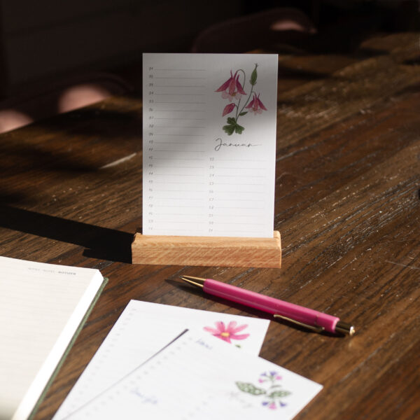 Geburtstags-Kalender mit Kartenhalter (10,5 x 14,8 cm)