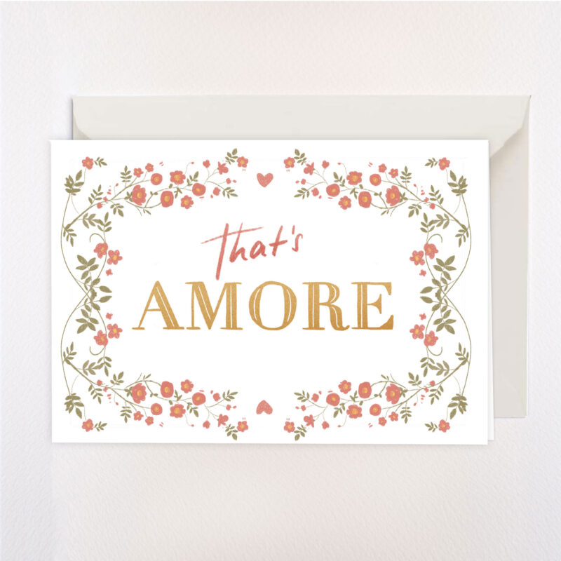 Karte zur Hochzeit Amore