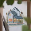 Haus-am-SEE_Aquarell_einhausamwald Postkarte Haus am See (10,5 x 14,8 cm)